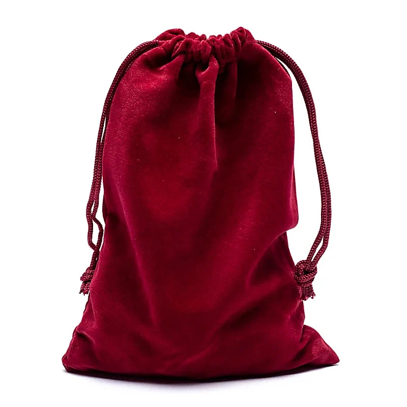 Fluwelen cadeauzakje bordeaux M