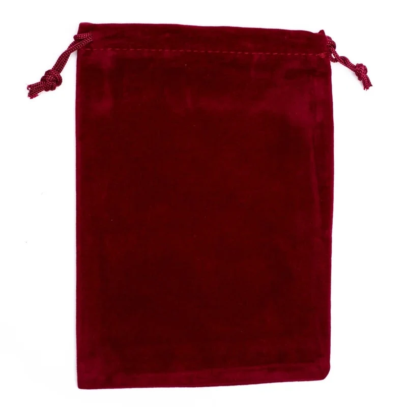 Fluwelen cadeauzakje bordeaux M