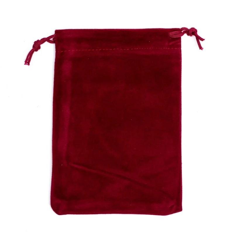 Fluwelen cadeauzakje bordeaux S