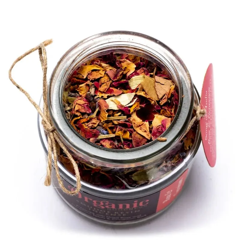Roos & geranium smudge wierookkruid