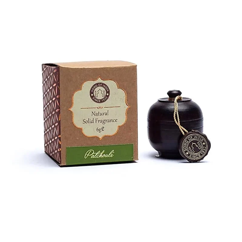 Geurcrème Patchouli in houten potje