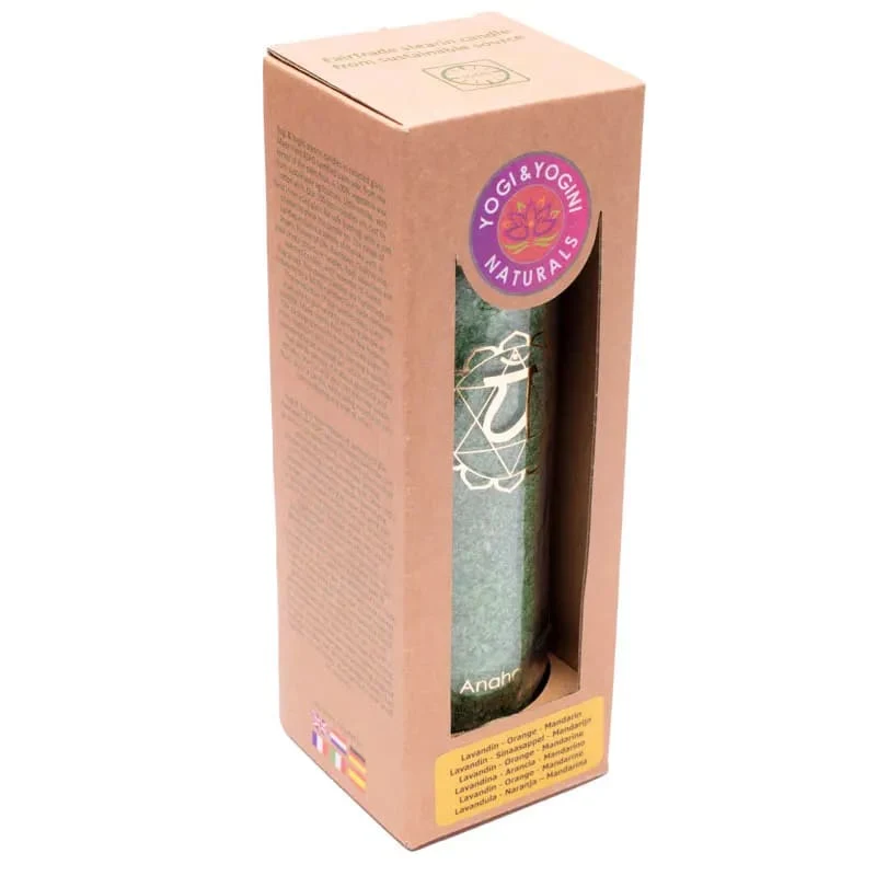 Geurkaars stearine 4e chakra 100 uur