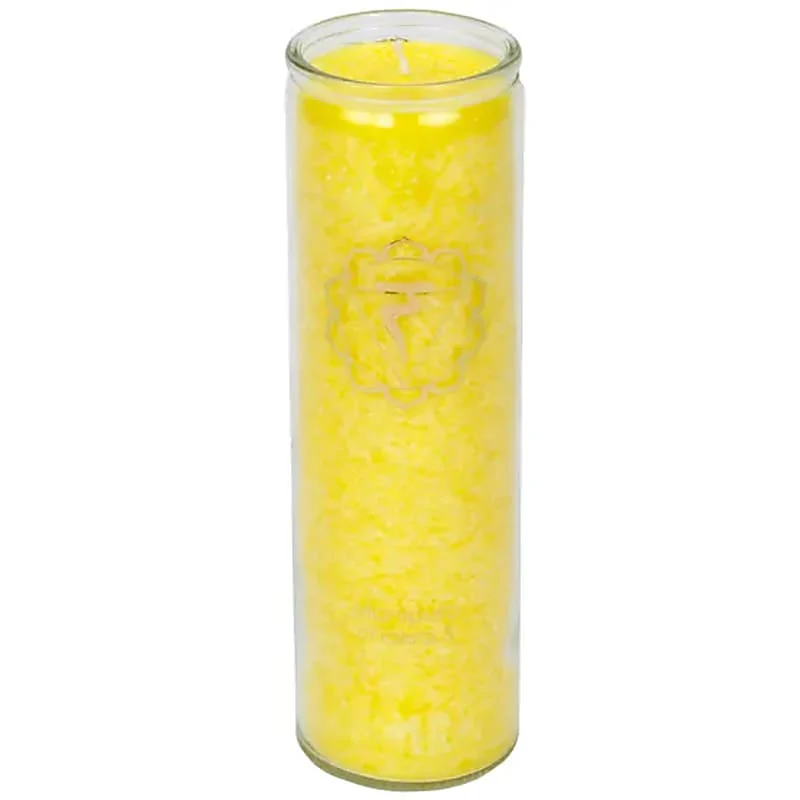 Geurkaars stearine 3e chakra 100 uur