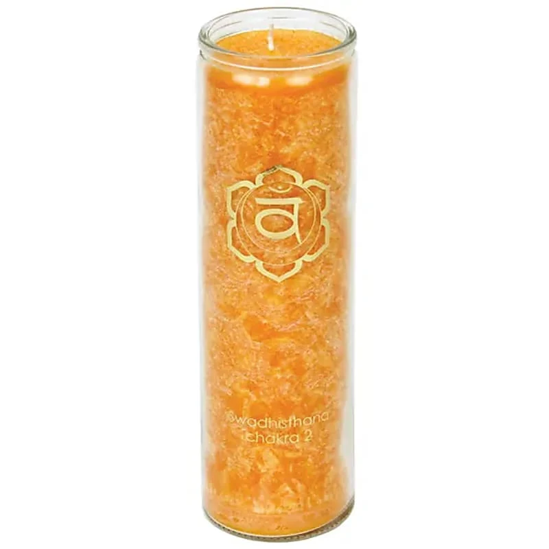 Geurkaars stearine 2e chakra 100 uur