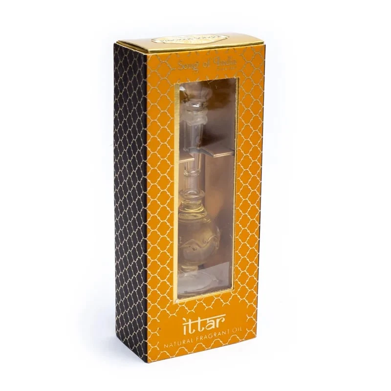 Geurolie in handgeblazen flesje sandelhout & vetiver
