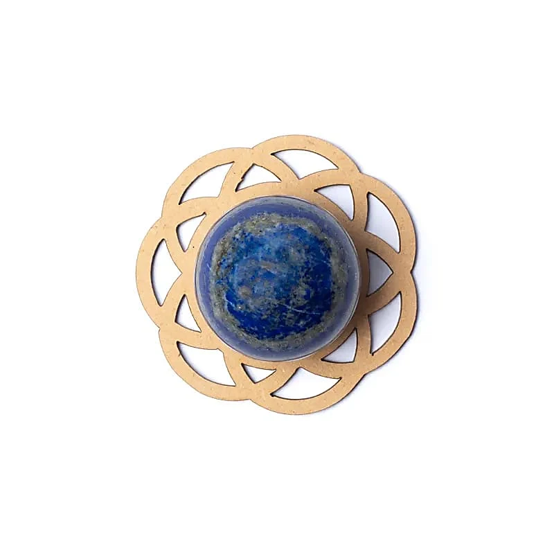 Edelsteenbol houder seed of life