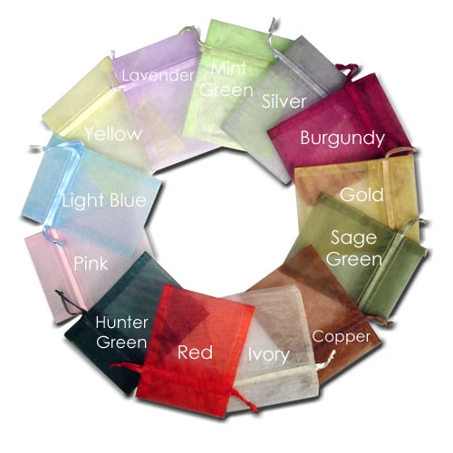 Organza Bags, 3"x4", 10pcs