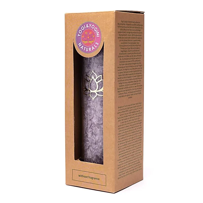 Kaars stearine lotus violet ongeparfumeerd
