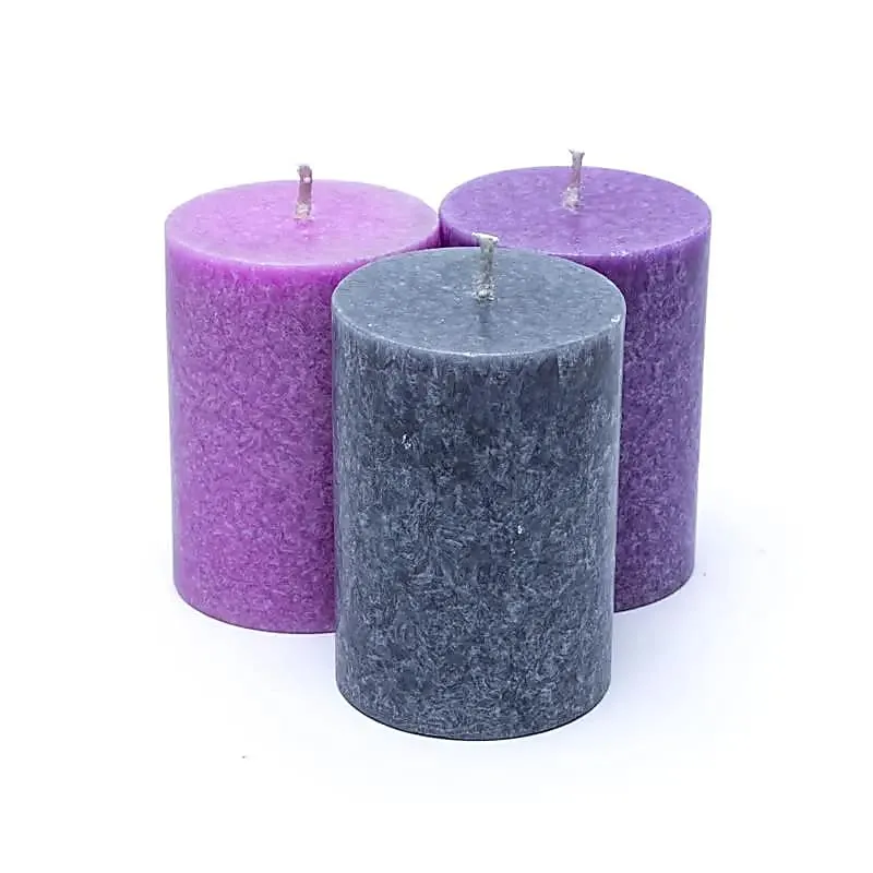Kaarsen stearine 3 x MINDFULNESS