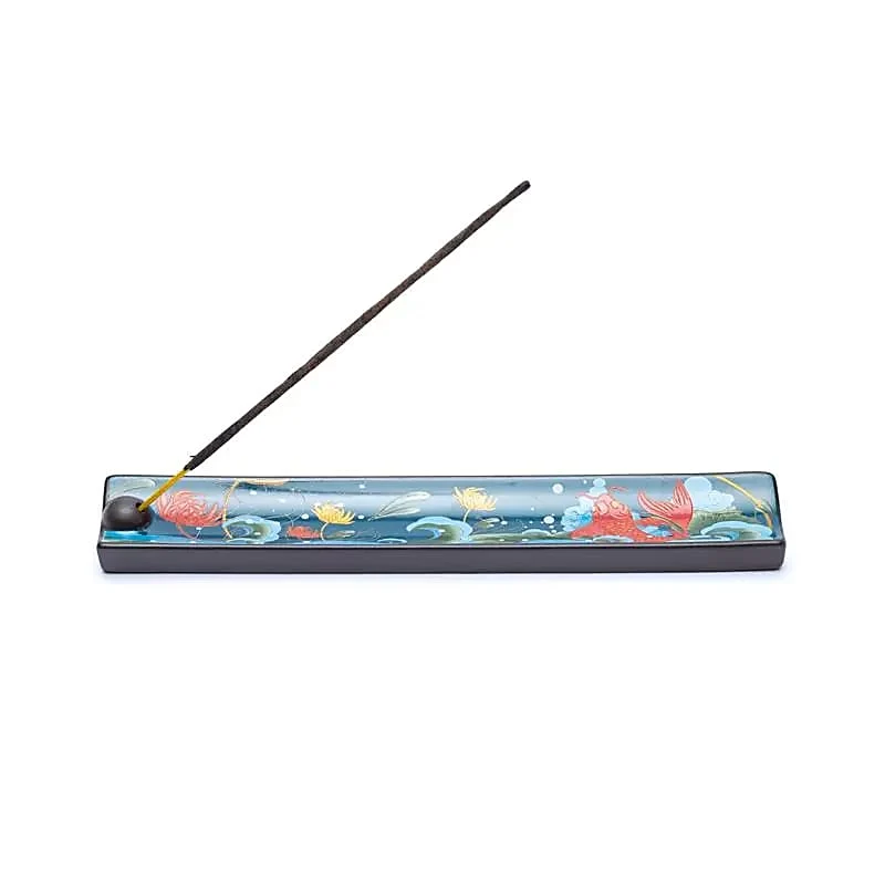 Keramische wierookhouder Koi karpers