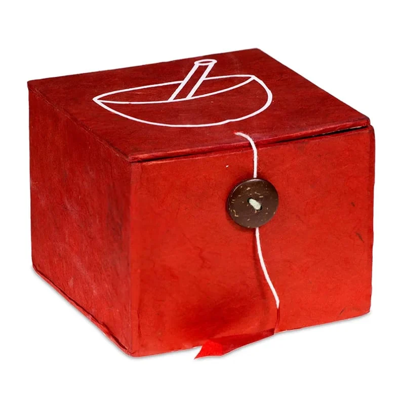 Klankschaal Ohm geschenkset rood