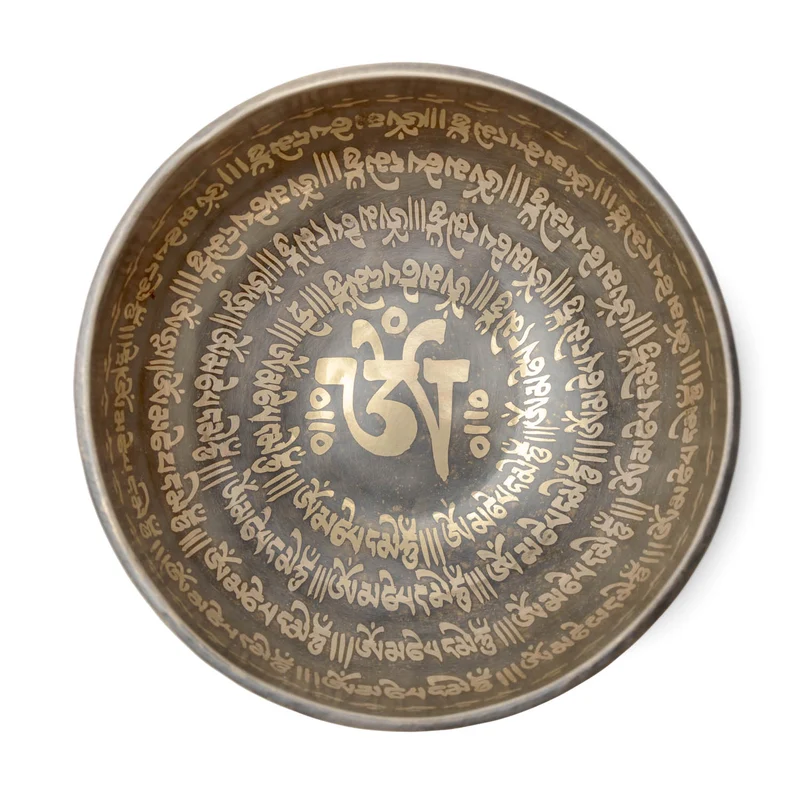 Klankschaal Tibet gegraveerd