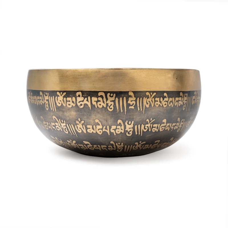 Klankschaal Tibet gegraveerd