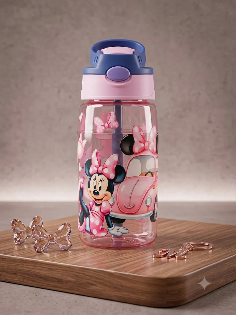 Gourde en plastique avec paille pour les enfants