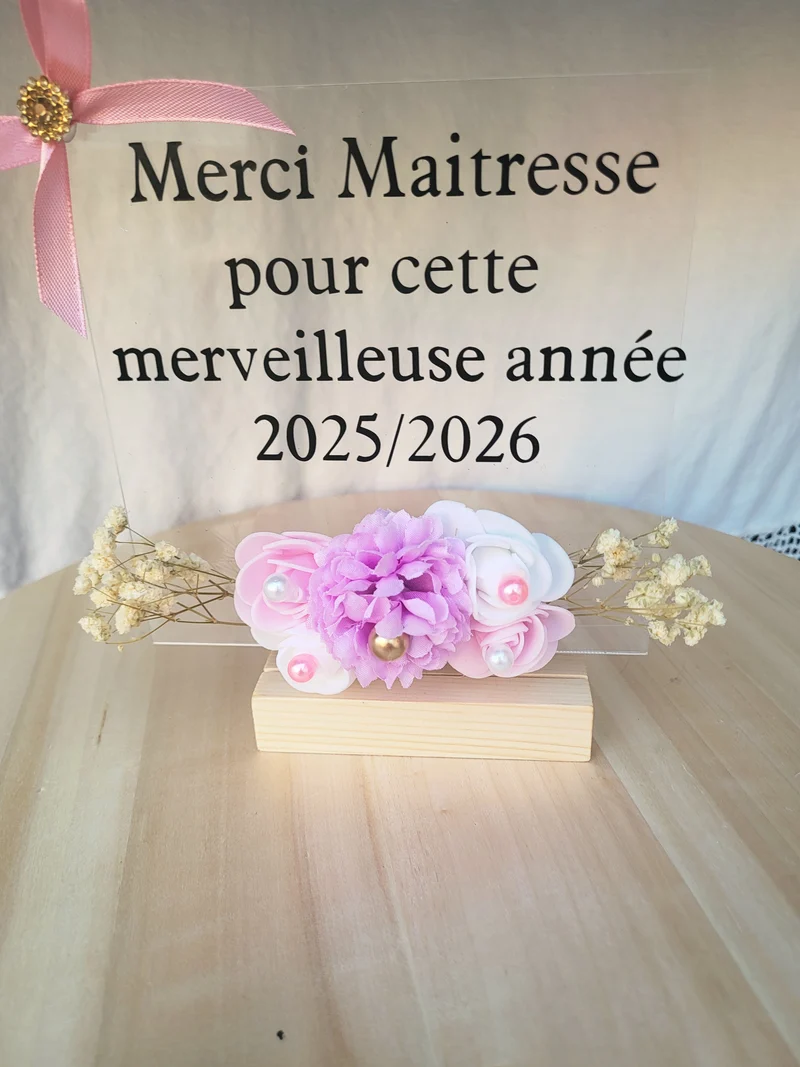 Plaque en plexis personalise