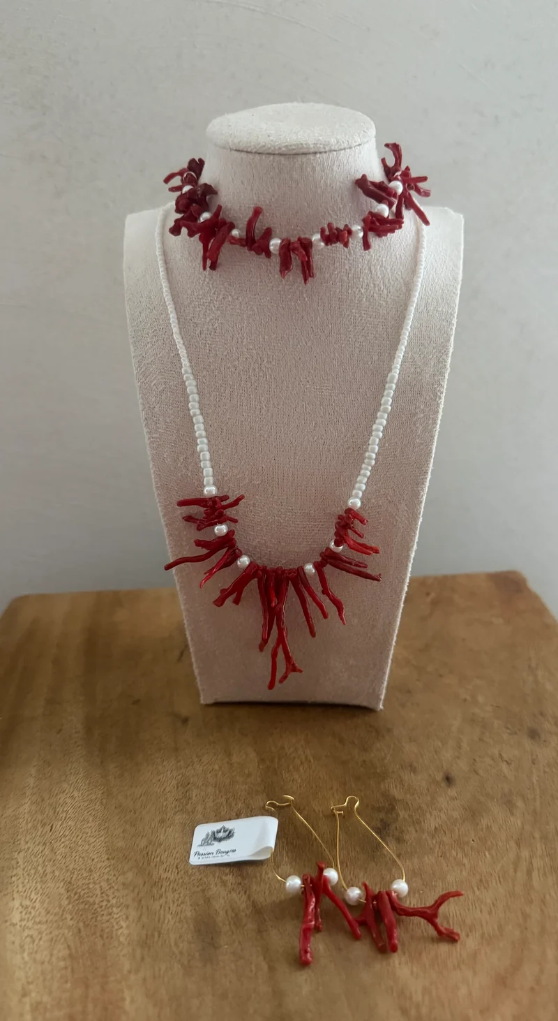 Parure corail rouge de Sardaigne 2