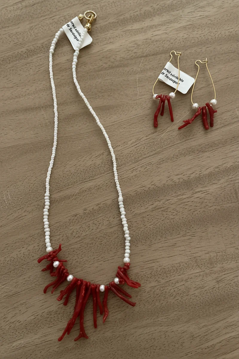Parure corail rouge de Sardaigne 2