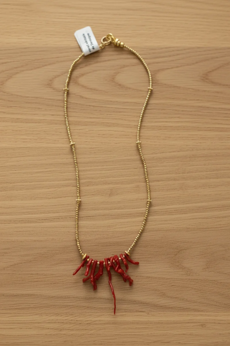 Parure corail rouge de Sardaigne