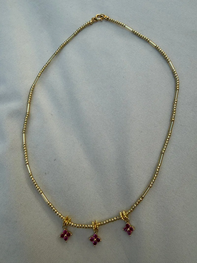 Parure « fuschia »