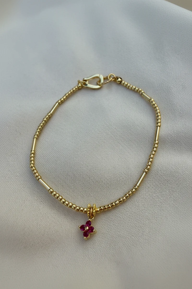 Parure « fuschia »