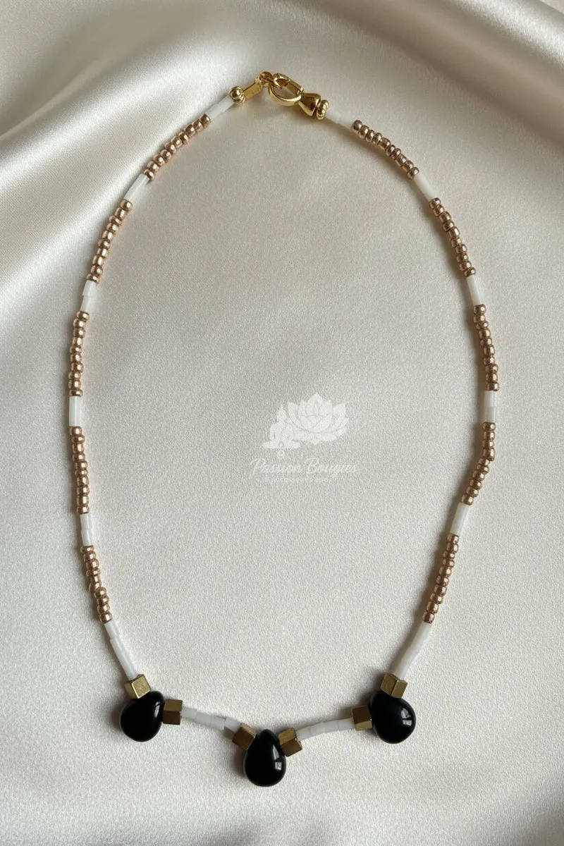 Collier « l’obsidienne »