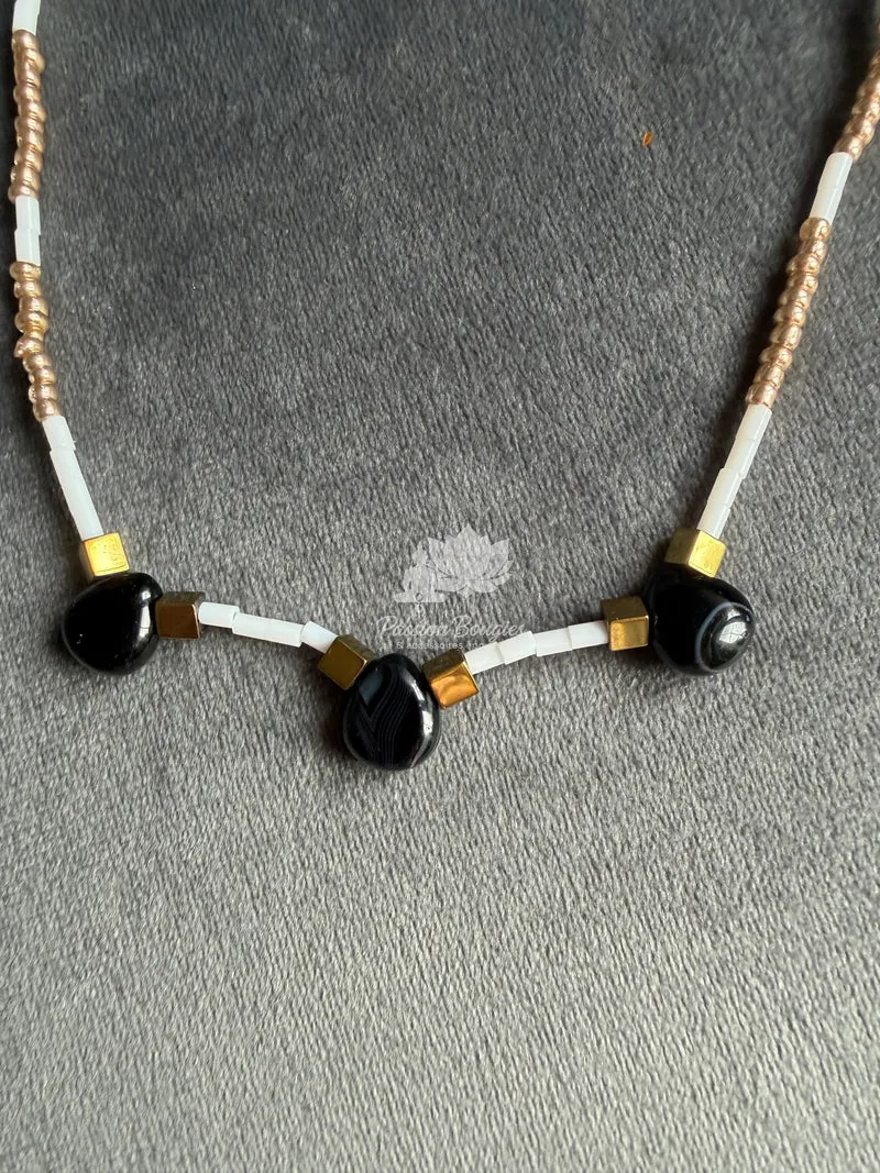 Collier « l’obsidienne »