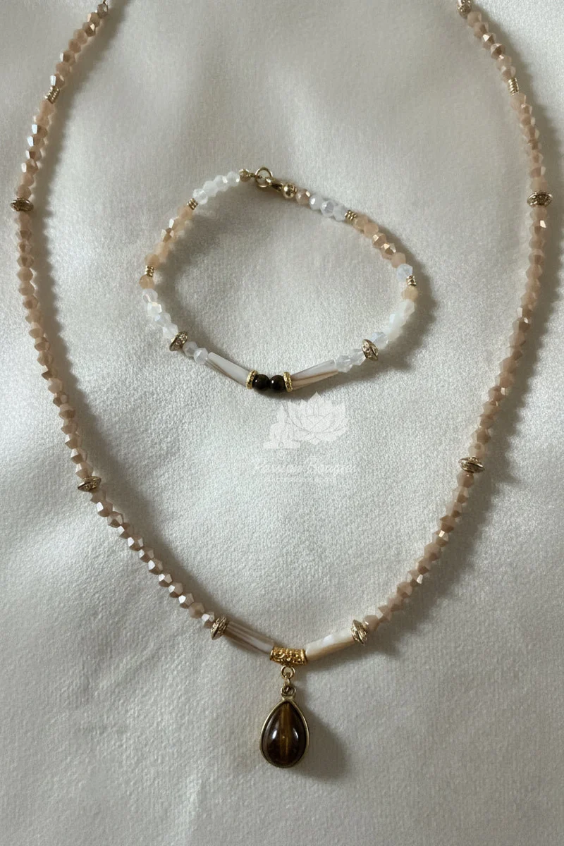 Parure «œil de tigre »