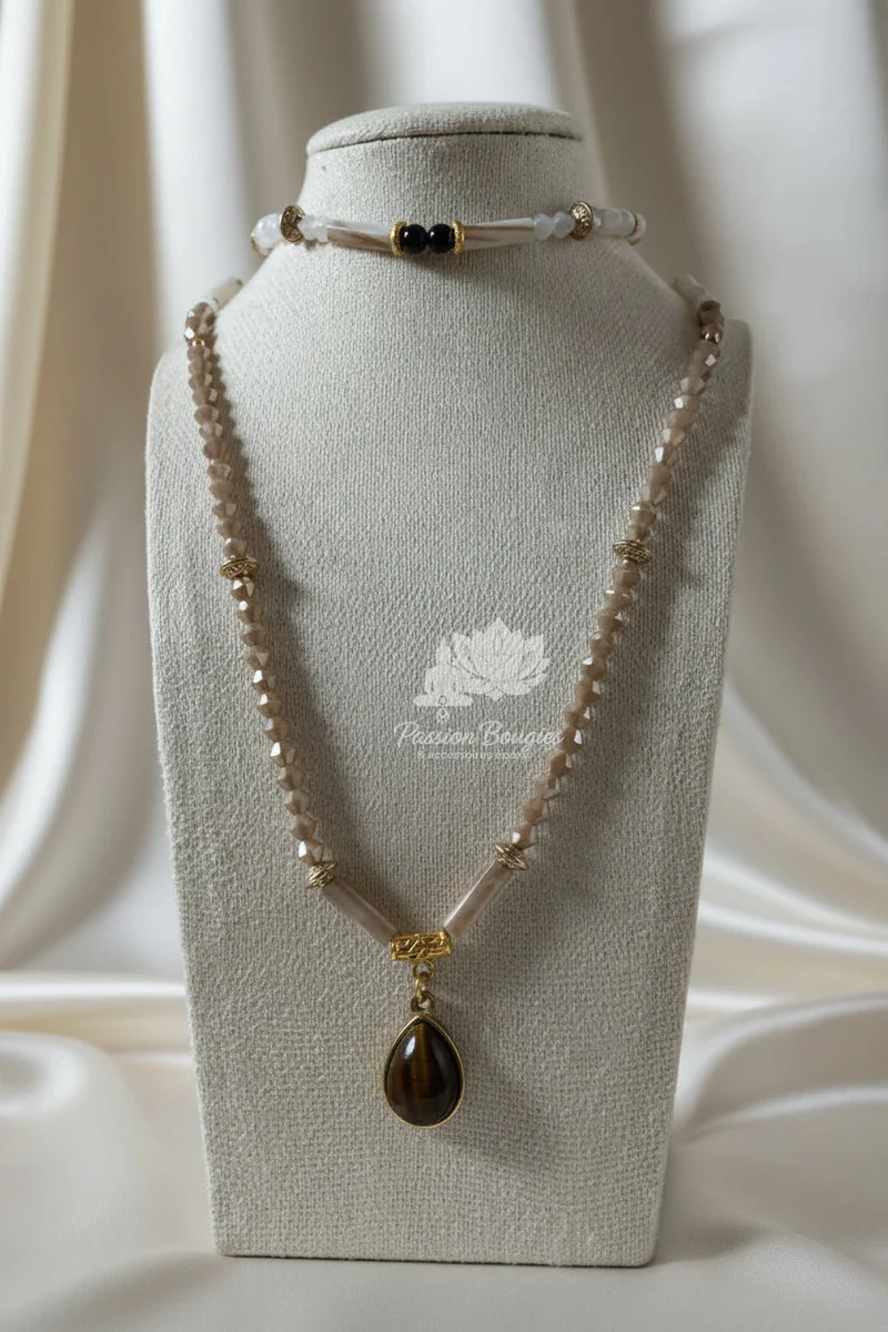 Parure «œil de tigre »