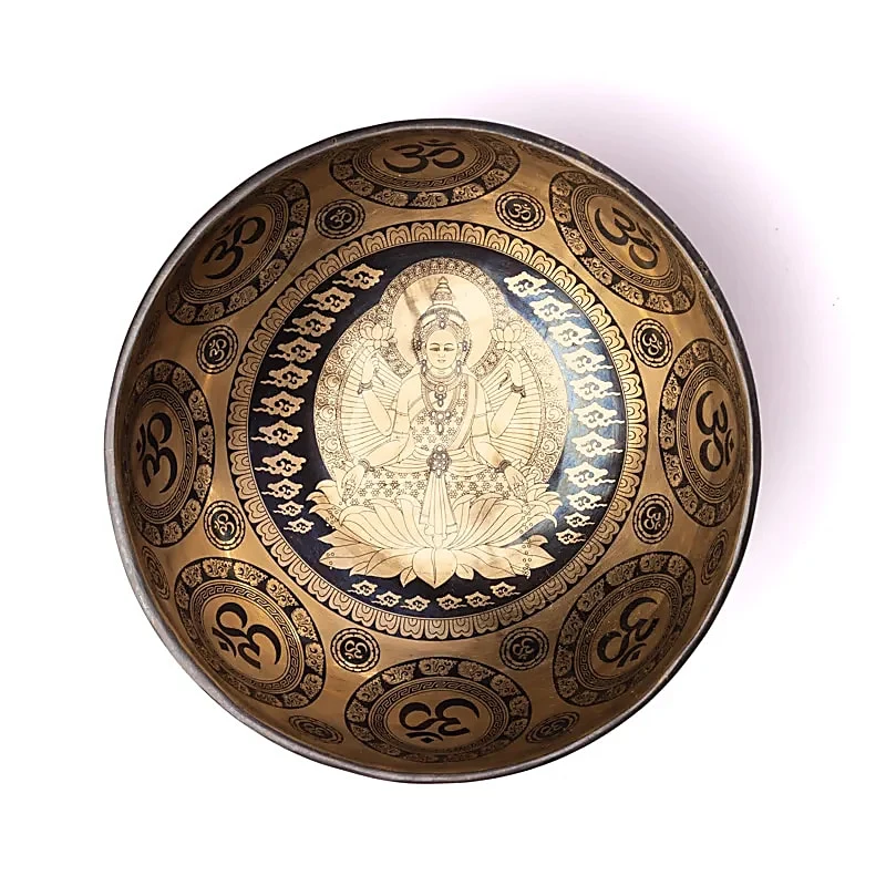 Lasergegraveerde klankschaal Lakshmi