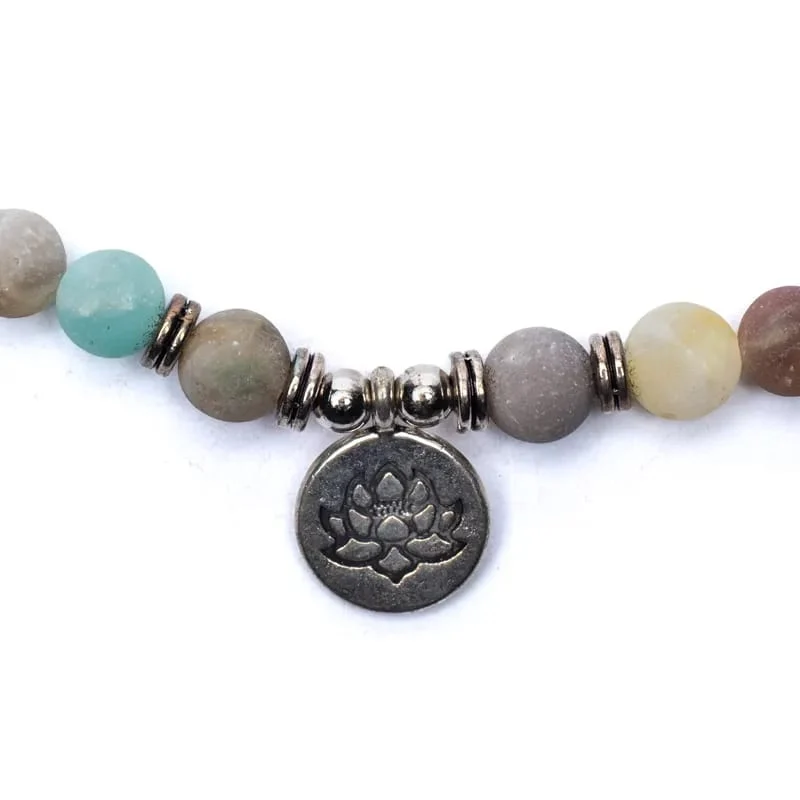 Mala amazoniet elastisch met lotus