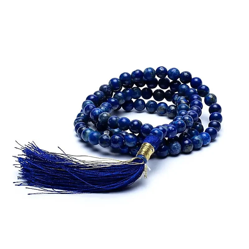 Mala Lapis Lazuli AA-kwaliteit 108 kralen + tasje