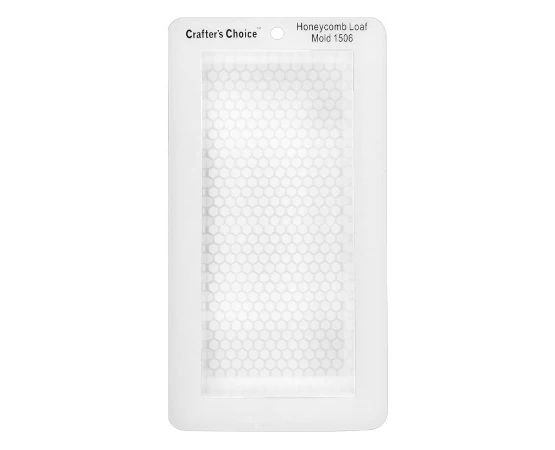 Silicone Soap Mold, Basic Loaf w/Honeycomb (1506)