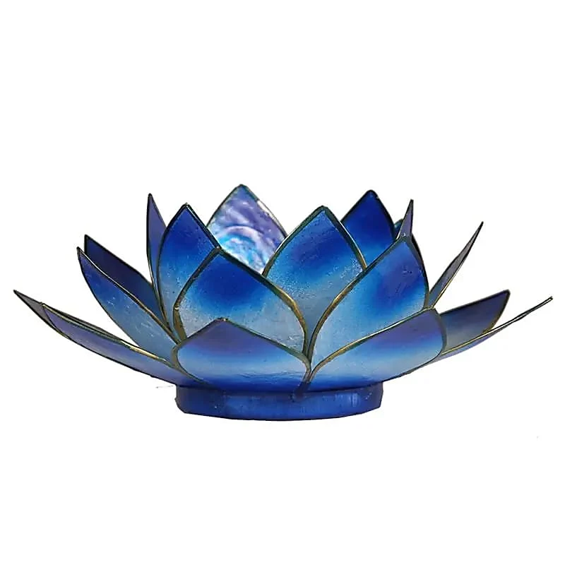 Lotus sfeerlicht blauw 2-kleurig