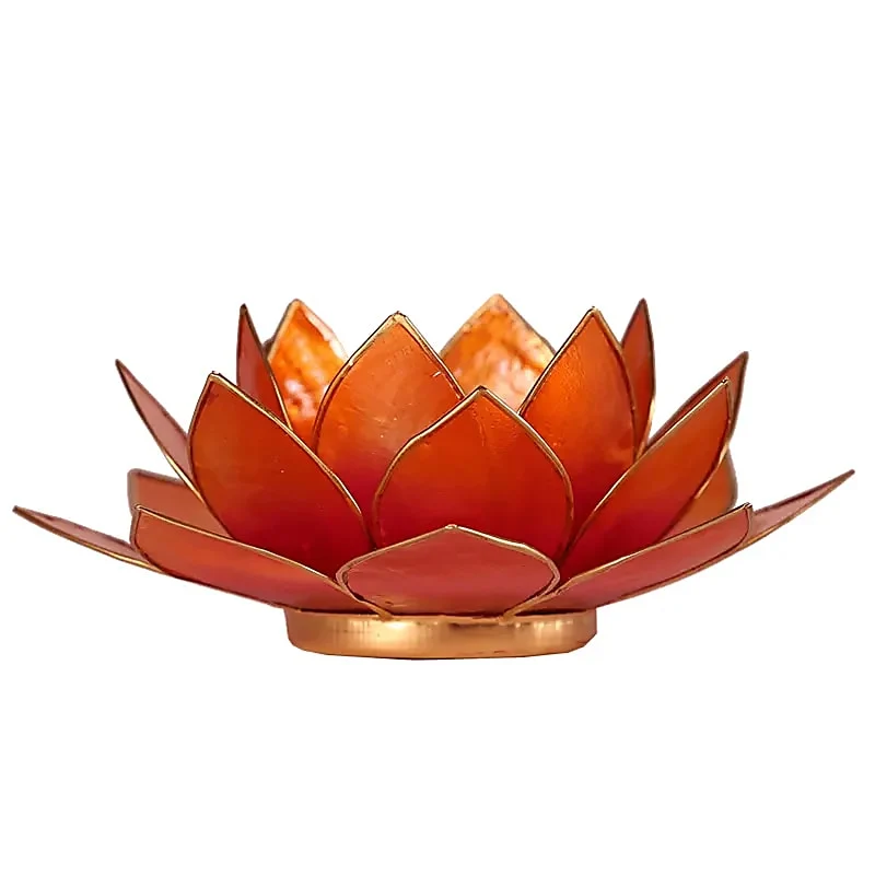 Lotus sfeerlicht 2-kleurig roze-oranje