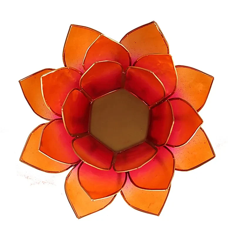 Lotus sfeerlicht 2-kleurig roze-oranje