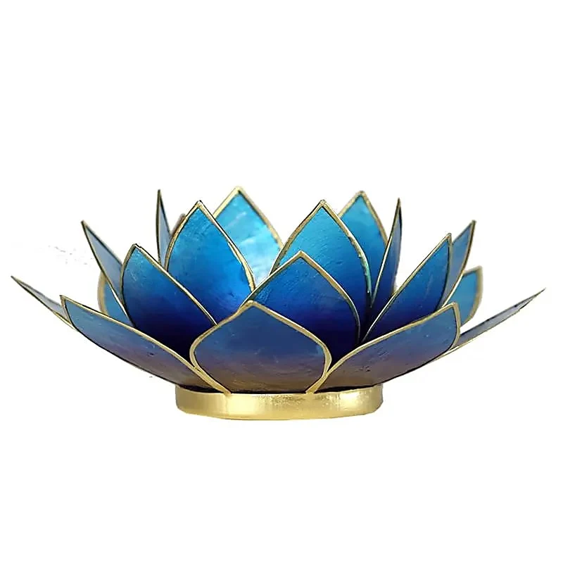 Lotus sfeerlicht 2-kleurig violet-blauw