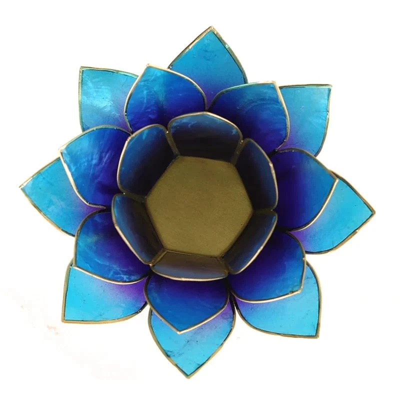 Lotus sfeerlicht 2-kleurig violet-blauw