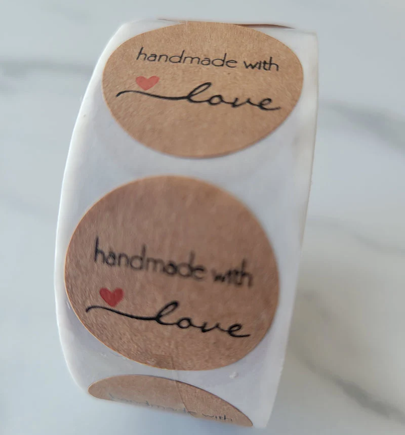 Labels, Vintage "Handmade with Love"