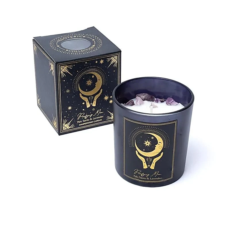 Manifestatiekaars Purifying Moon in glas