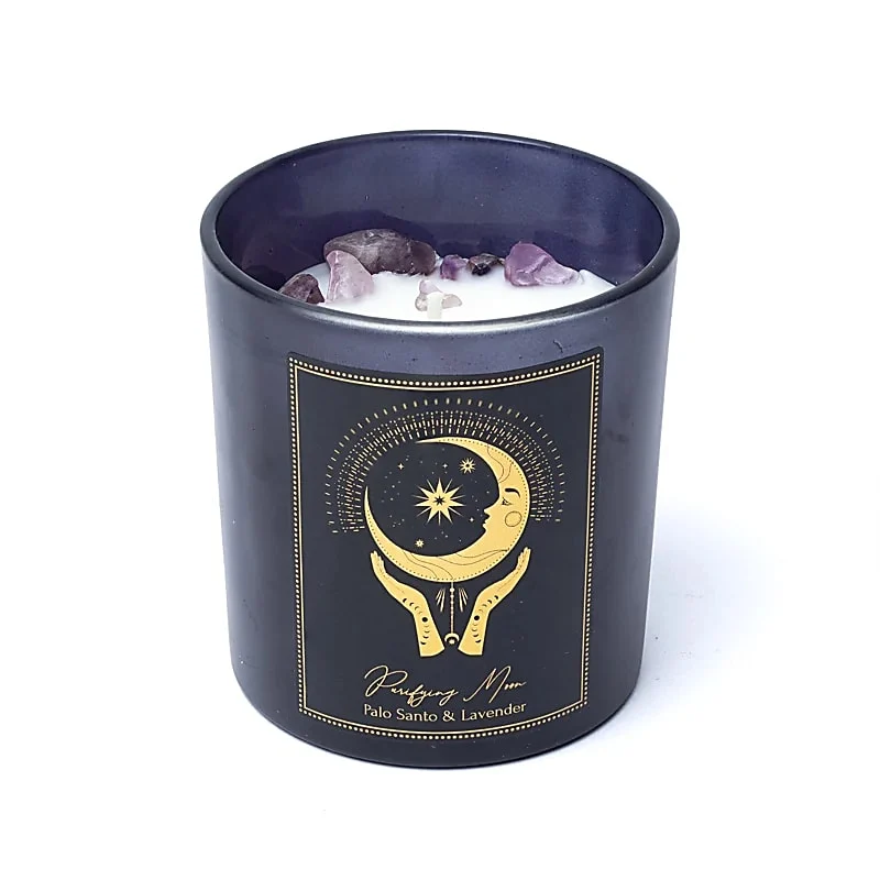 Manifestatiekaars Purifying Moon in glas
