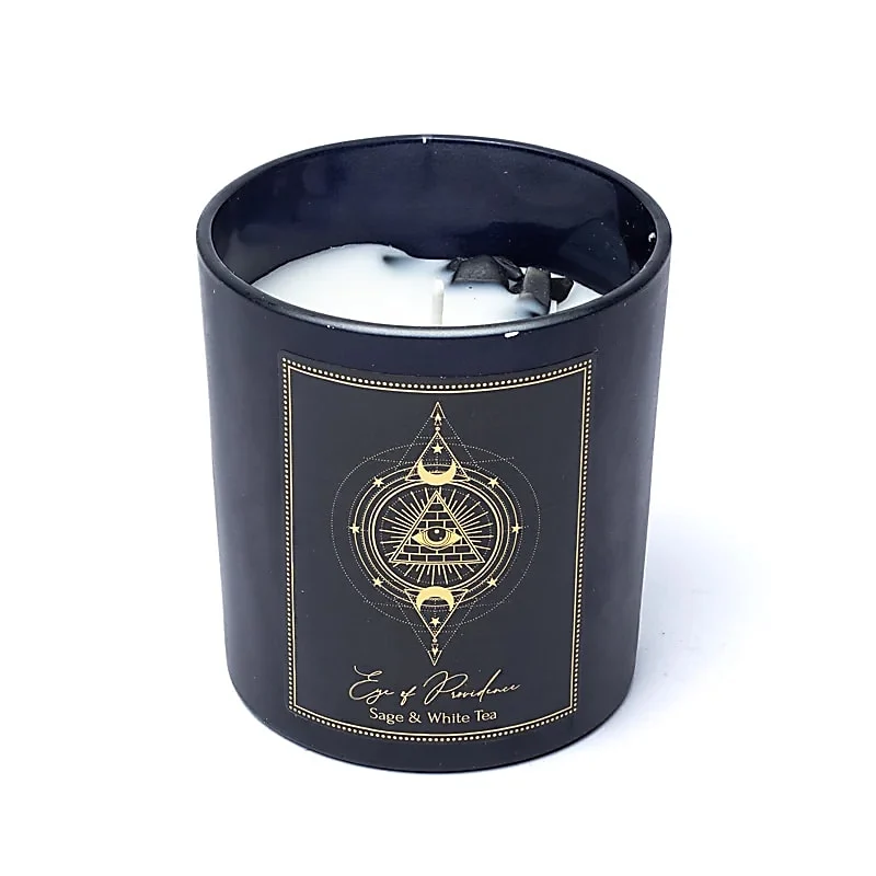 Manifestatiekaars Eye of Providence in glas