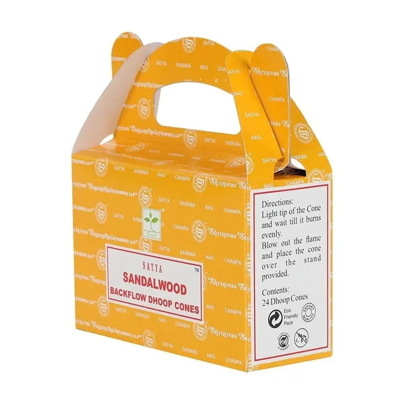 Sandelhout backflow wierookkegels