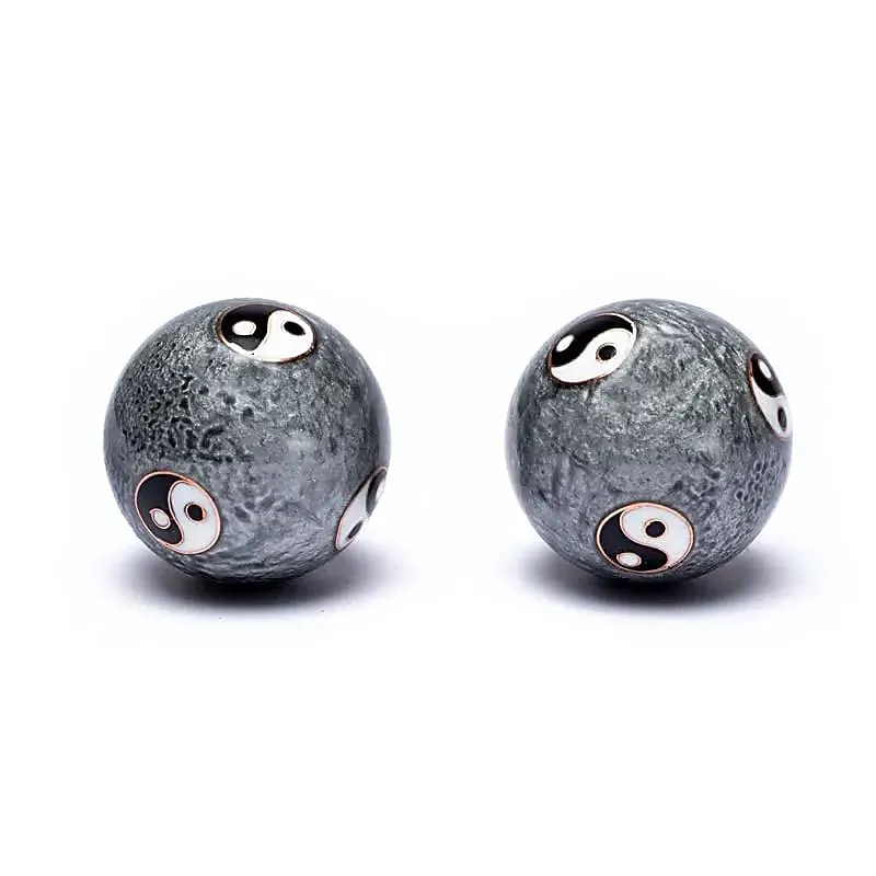 Meridiaankogels Yin Yang Tai Chi grijs
