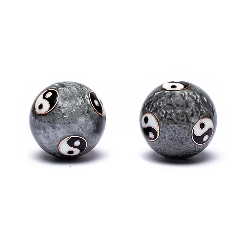 Meridiaankogels Yin Yang Tai Chi grijs