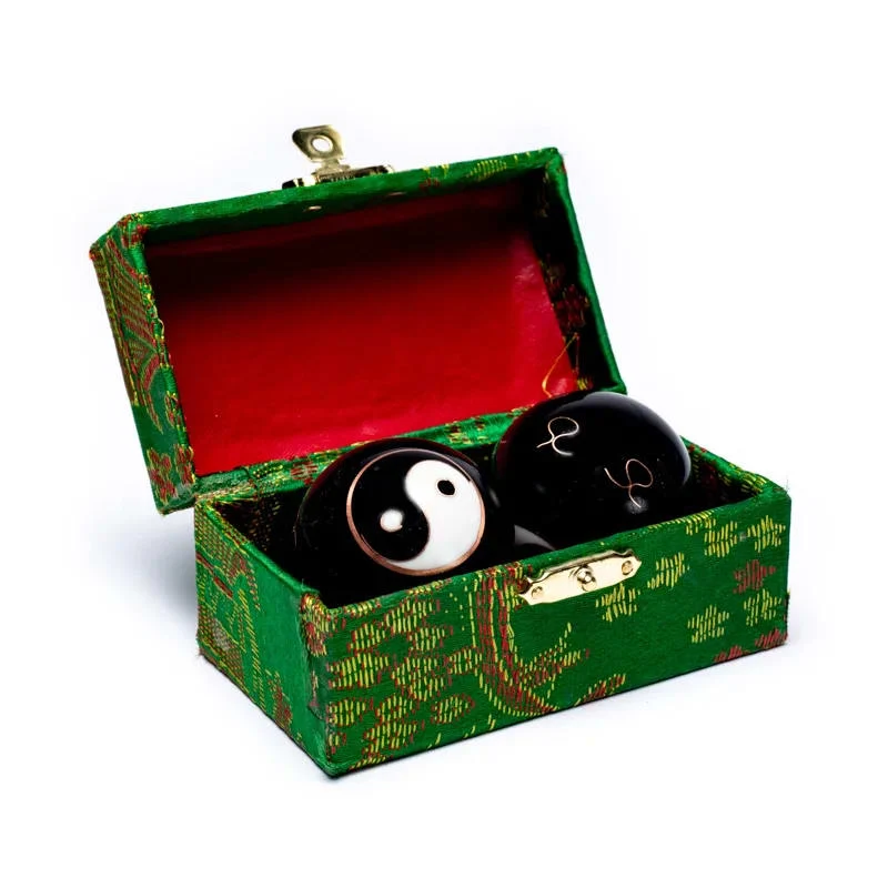 Meridiaankogels Yin Yang zwart