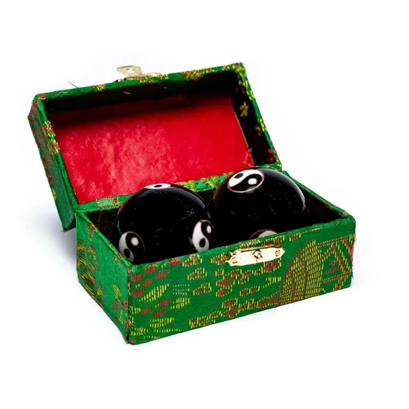 Meridiaankogels Yin Yang zwart