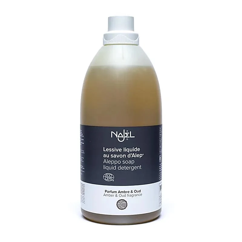 Najel Aleppozeep vloeibaar wasmiddel amber & oudh-geur