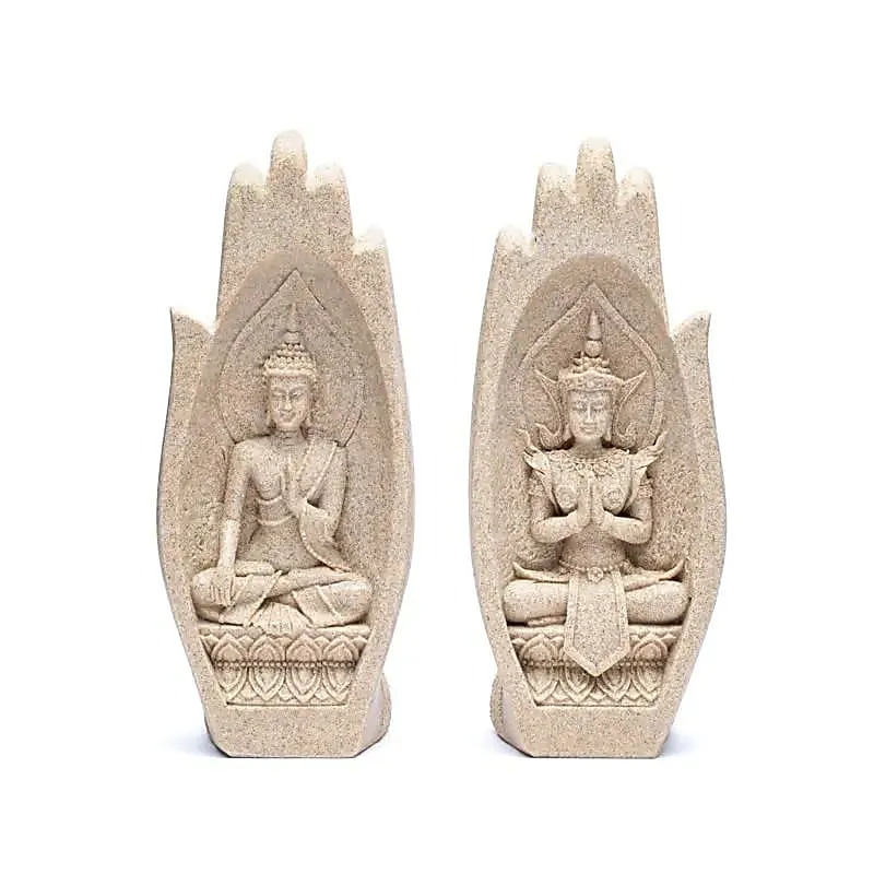 Namaste Mudra Handen met Boeddha’s zandkleur