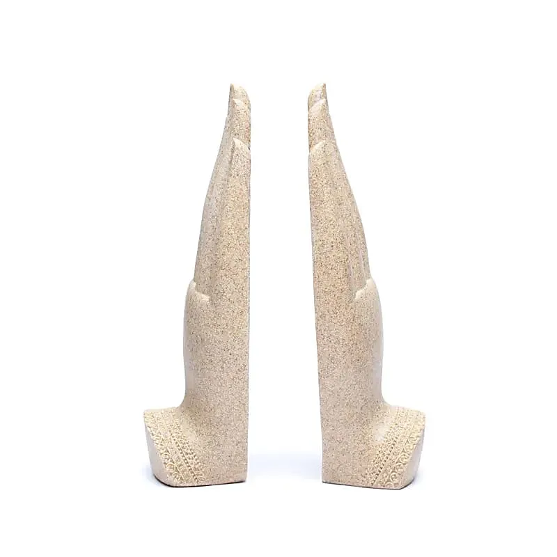 Namaste Mudra Handen met Boeddha’s zandkleur