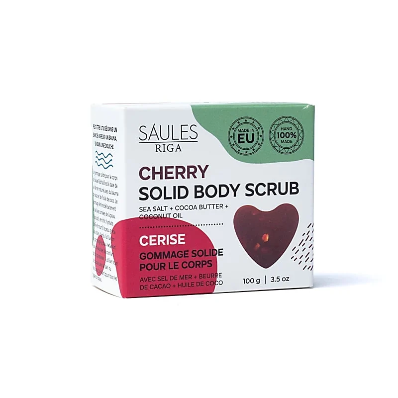 Natuurlijke scrub zeep kersen